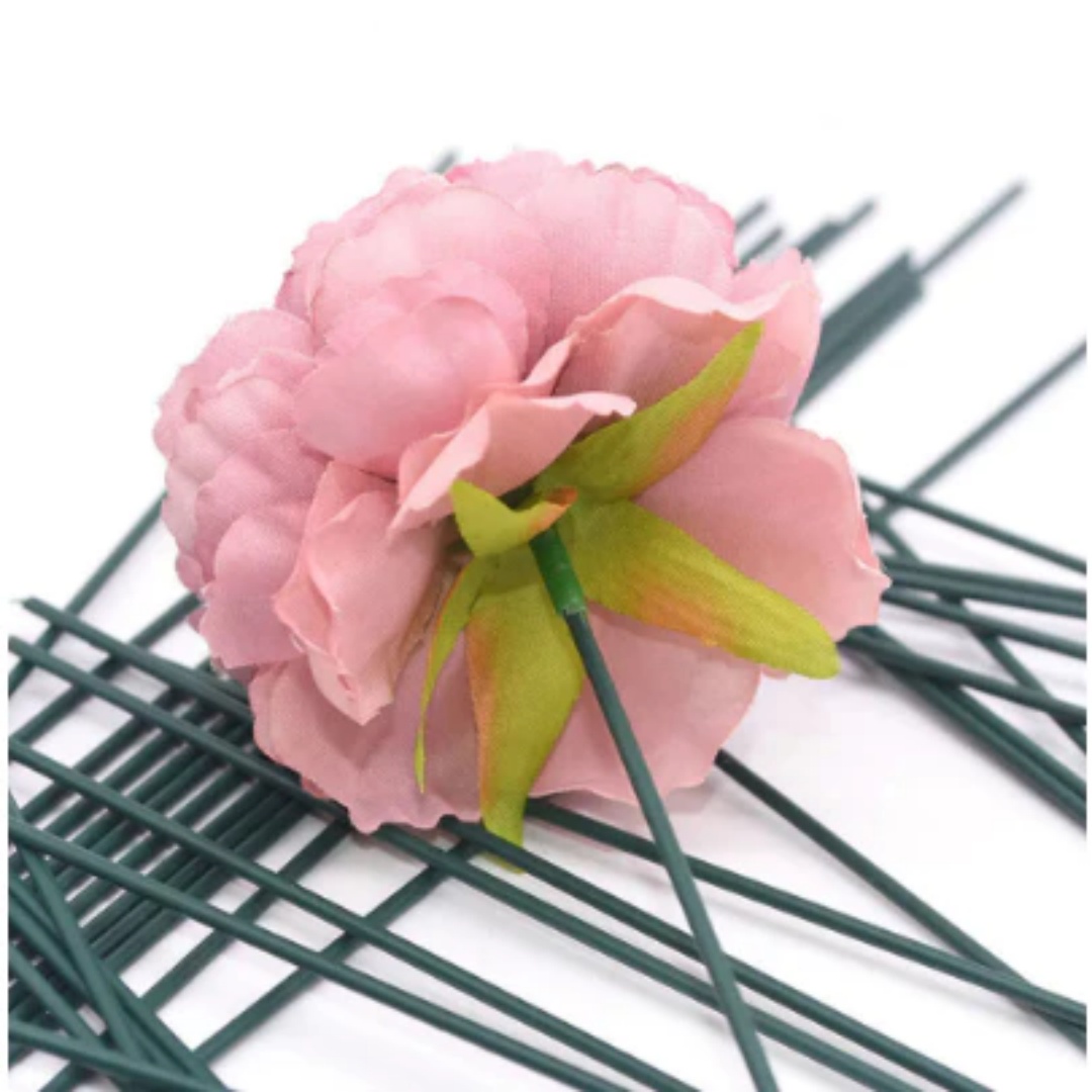 50 ชิ้น ลวดดอกไม้สีเขียวสำหรับ - Wire Stem Florist บทวิจารณ์และราคา