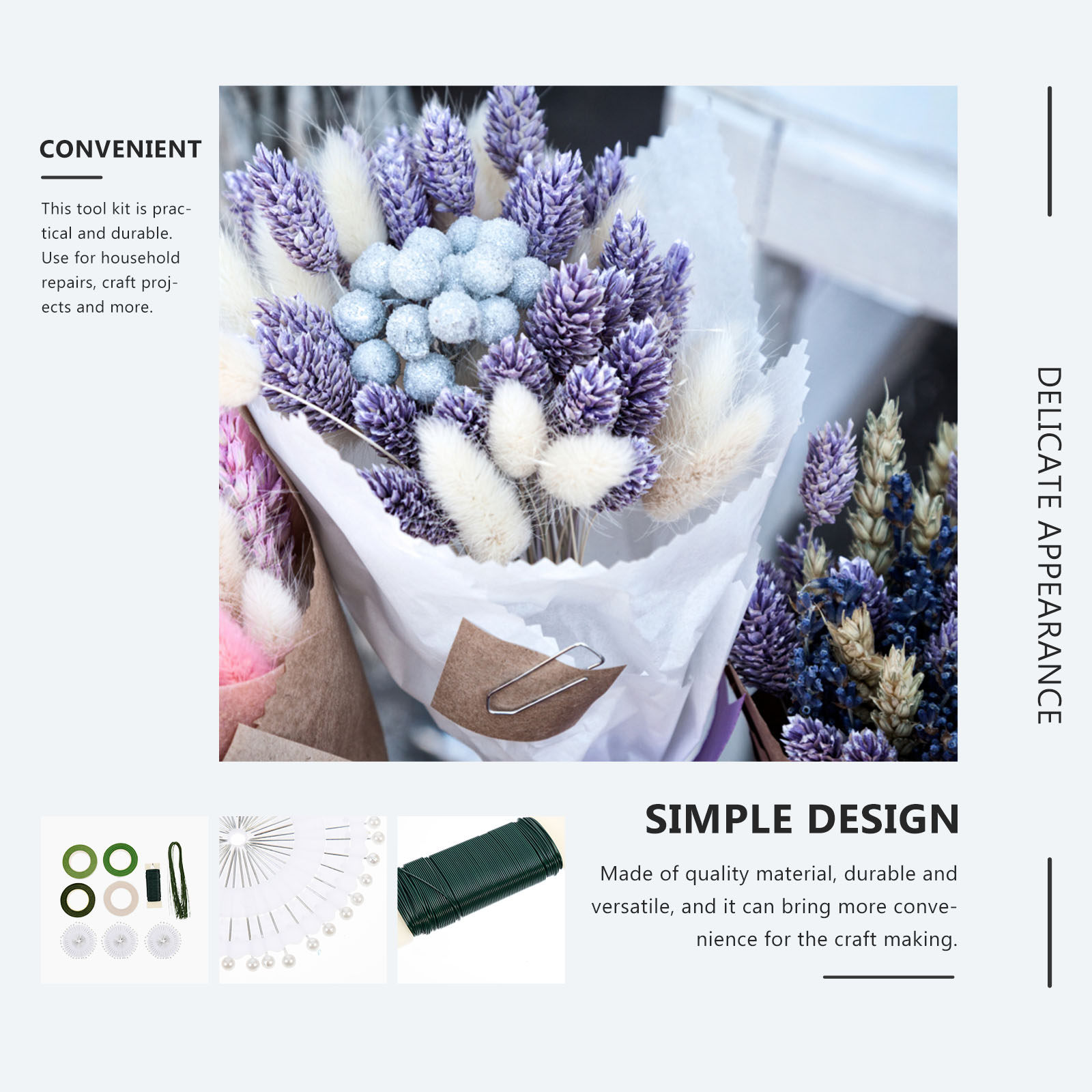 ชุดอุปกรณ์จัดดอกไม้ 1 ชุด พร้อ - Wire Stem Florist บทวิจารณ์และราคา
