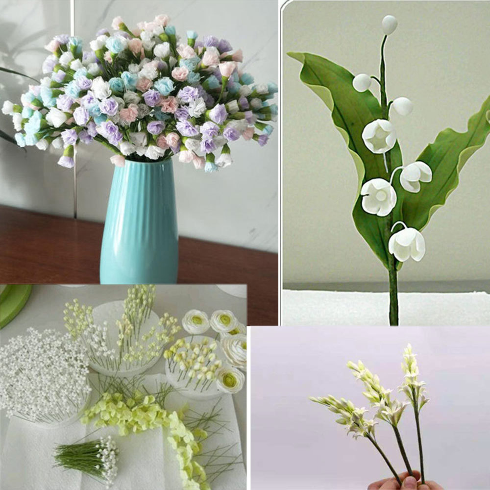 50 ชิ้น/ล็อต 26 #   0.45 มม.ดอ - Wire Stem Florist บทวิจารณ์และราคา